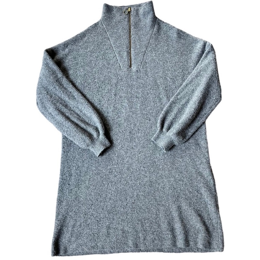 LOFT gray long sweater tunic style or sweater dress size Large